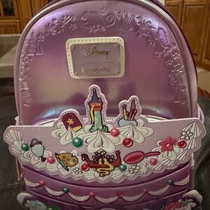 Disney Princess tangled Shiny Purple Mini Backpack new with tags